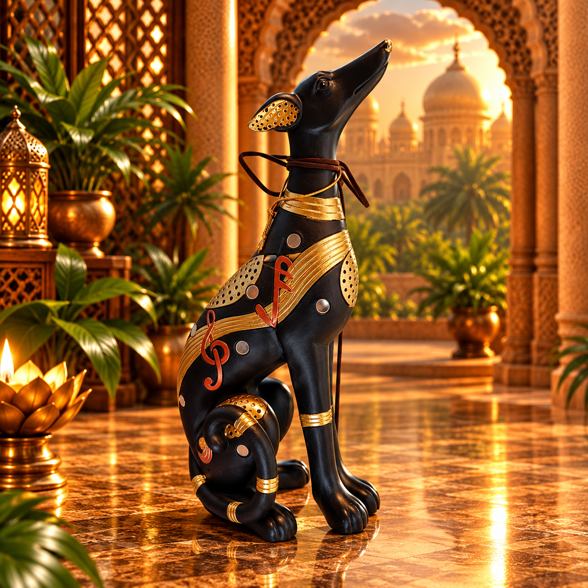 Escultura Perro Elegante