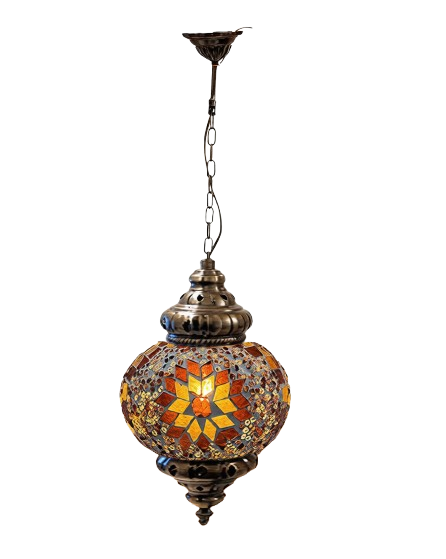 Lámpara de mosaico colgante 17,5cm