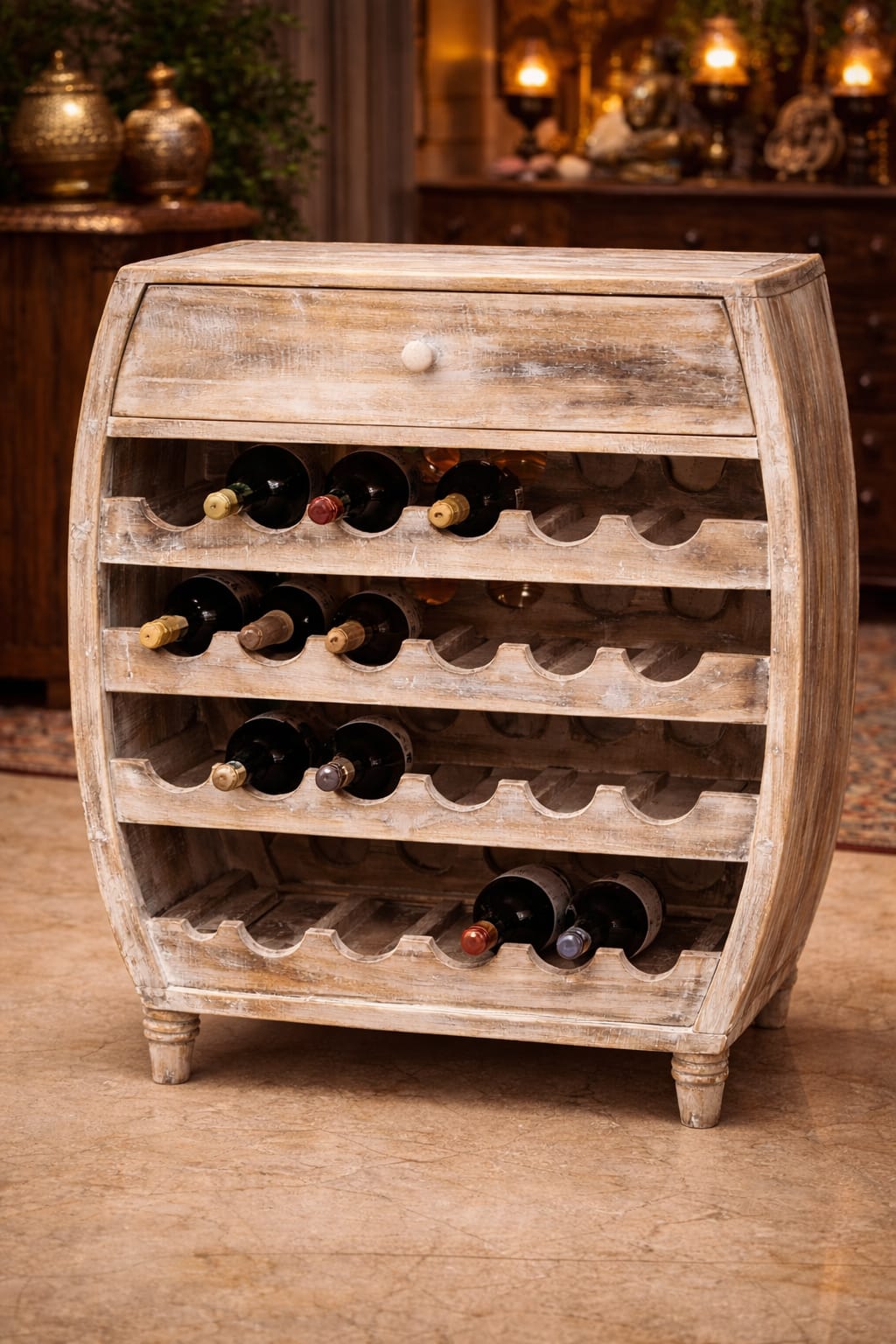 Cava de vinos con cajón