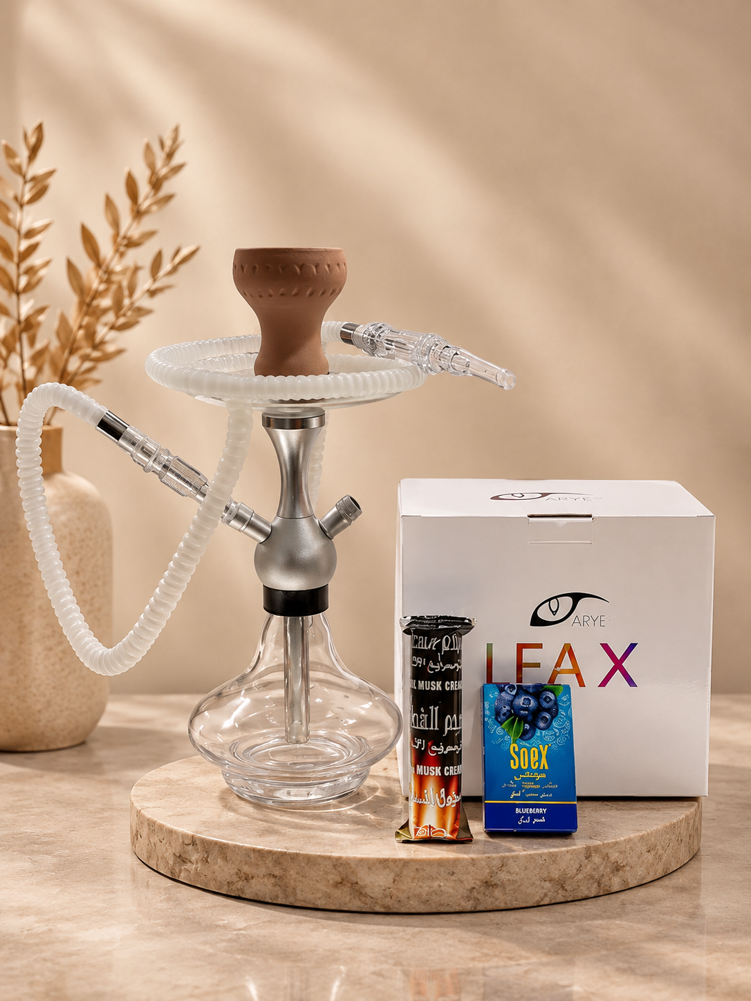 Hooka de 1 manguera, Color Verde + 1 pack de carbon + 1 tabaco.