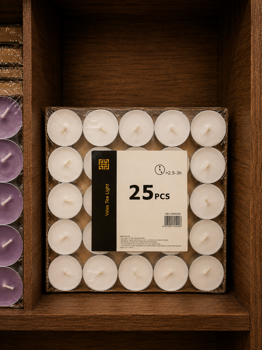 VELAS TEALIGHT VARIEDAD COLORES