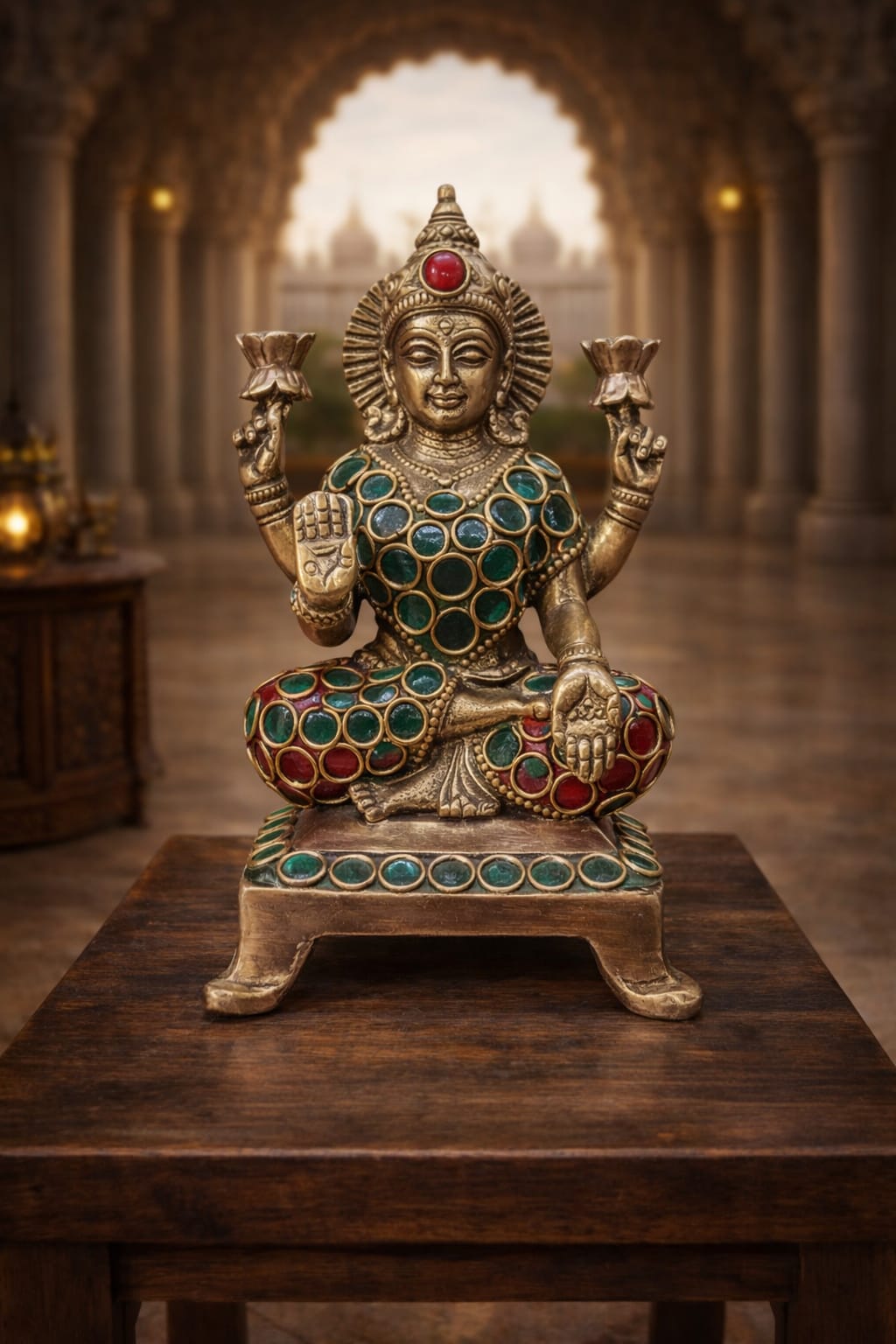 Estatuilla de la diosa hindú Lakshmi