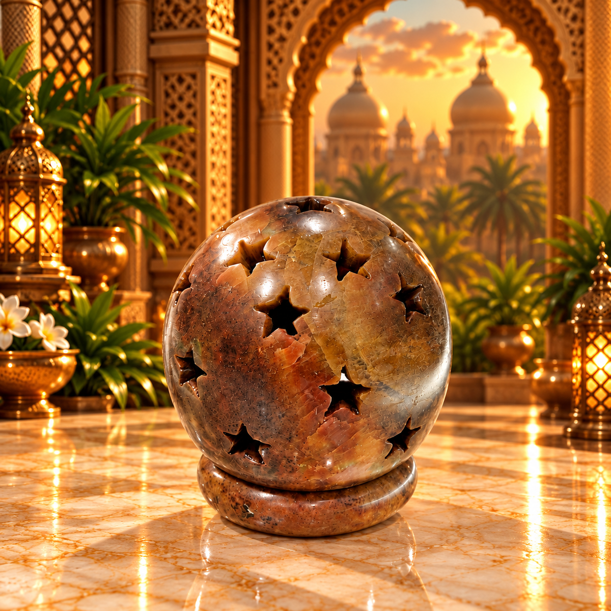 Candelabro Esfera con Estrellas