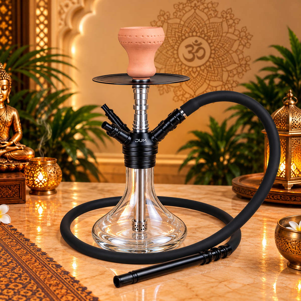 Hooka DUM de Vidrio y Metal