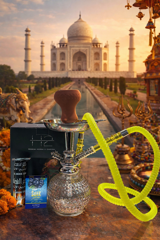 Hooka de 1 manguera, Color Verde + 1 pack de carbon + 1 tabaco.