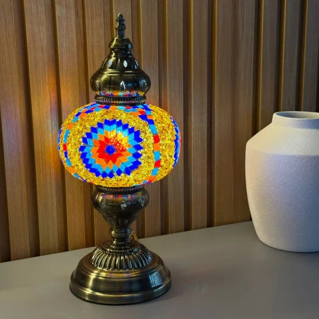 Lampara turca de vitral